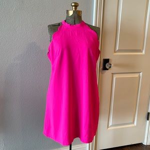 VIA JAY | Hot Barbie Neon Pink Halter Dress Shift Tunic | NWOT | So cute!!